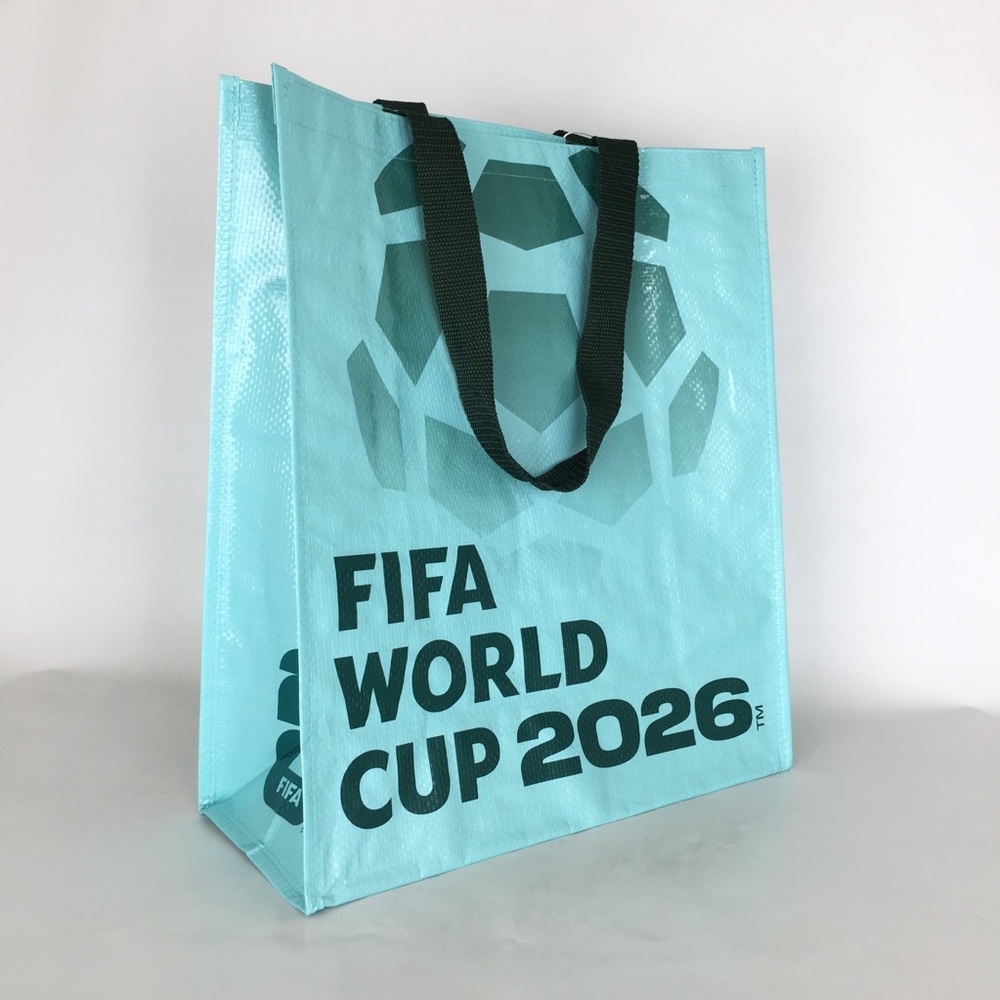 FIFA World Cup 2026 Reusable Tote Bag Teal Soccer Official Merch NEW Soccer Fan